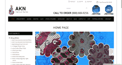 Desktop Screenshot of aknfabrics.com